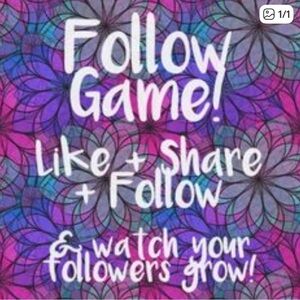 Colorful Follow Game Poster